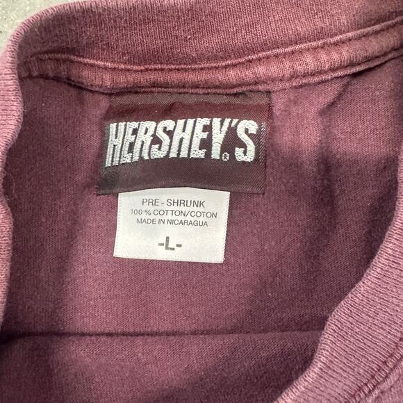 Vintage Y2K Hershey's Las Vegas Brown Graphic Short Sleeve Tee Large - Picture 3 of 5